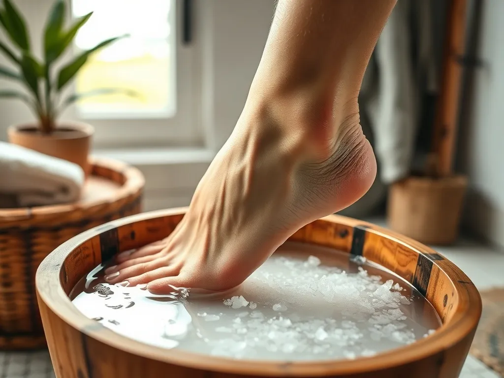 Moczenie nóg w soli: korzyści i przygotowanie kąpieli solnej