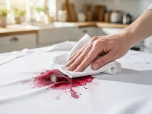 Elegancko udrapowany biały jedwab o lśniącym wykończeniu, podkreślający szlachetną fakturę i gładkość materiału.